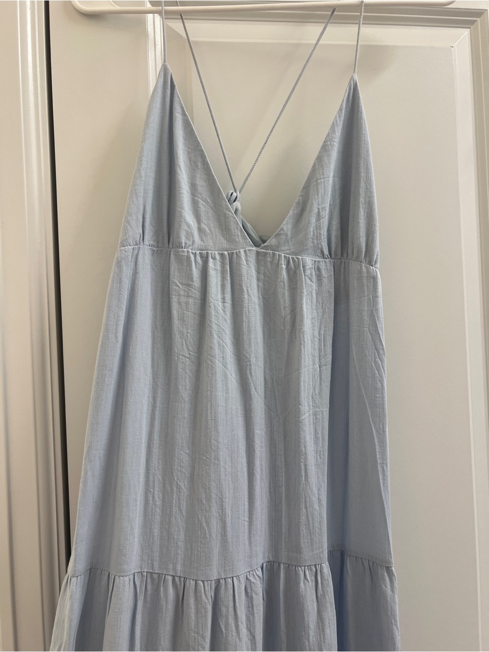 Princess Polly Pale Blue V-Neck Maxi Slip Dress